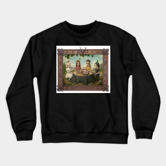 allegory of the four elements 2006 - Mark Ryden Crewneck Sweatshirt by Kollagio